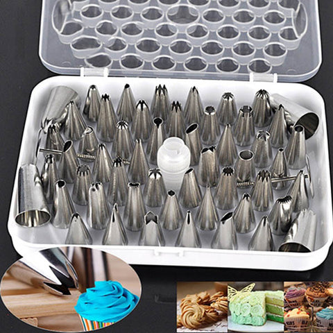 52PC Stainless Steel Icing Nozzle Set