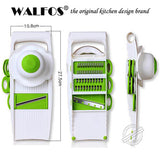 WALFOS Mandoline Slicer with 5 Stainless Steel Blades