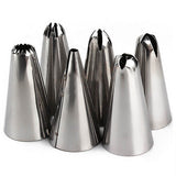WALFOS 7PC Stainless Steel Icing Nozzle Set