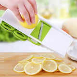 WALFOS Mandoline Slicer with 5 Stainless Steel Blades