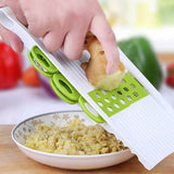 WALFOS Mandoline Slicer with 5 Stainless Steel Blades