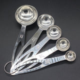 Stainless steel measuring spoon set