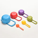 6 Pcs Plastic Measuring Cups Set