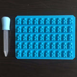 50 Gummy Bear Silicone Mold + Dropper