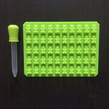 50 Gummy Bear Silicone Mold + Dropper
