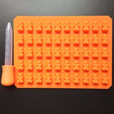 50 Gummy Bear Silicone Mold + Dropper