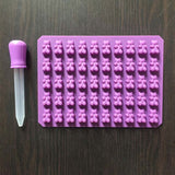 50 Gummy Bear Silicone Mold + Dropper
