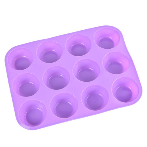 12 Cupcakes Silicone Mold