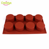 8 Round Shapes Silicone Cupcake Mold