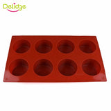 8 Round Shapes Silicone Cupcake Mold